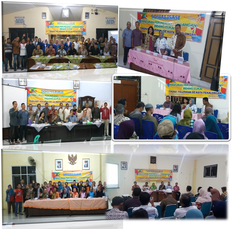 Pelaksanaan Kegiatan Sosialisasi Peraturan Perundang-Undangan Di Bidang Cukai Di Kelurahan Se-Kota Pekalongan yang diselenggarakan Bagian Hukum Setda Kota Pekalongan.